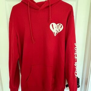 Red Heart Graphic Men's Hoodie